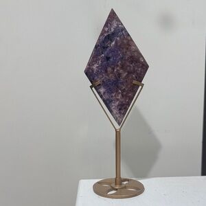 Purple Geometric Art Sculpture